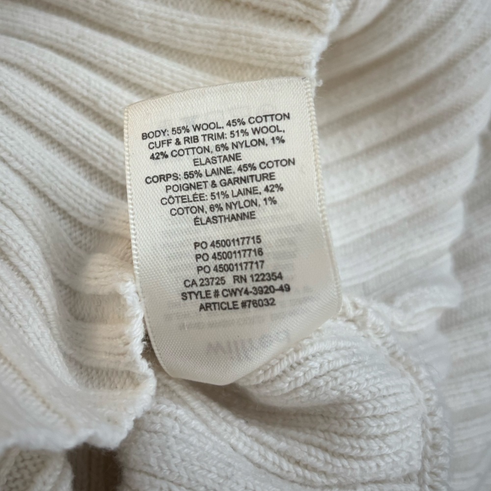 ARITZIA Wilfred Thais Cardigan Oyster White SMALL - Picture 6 of 14